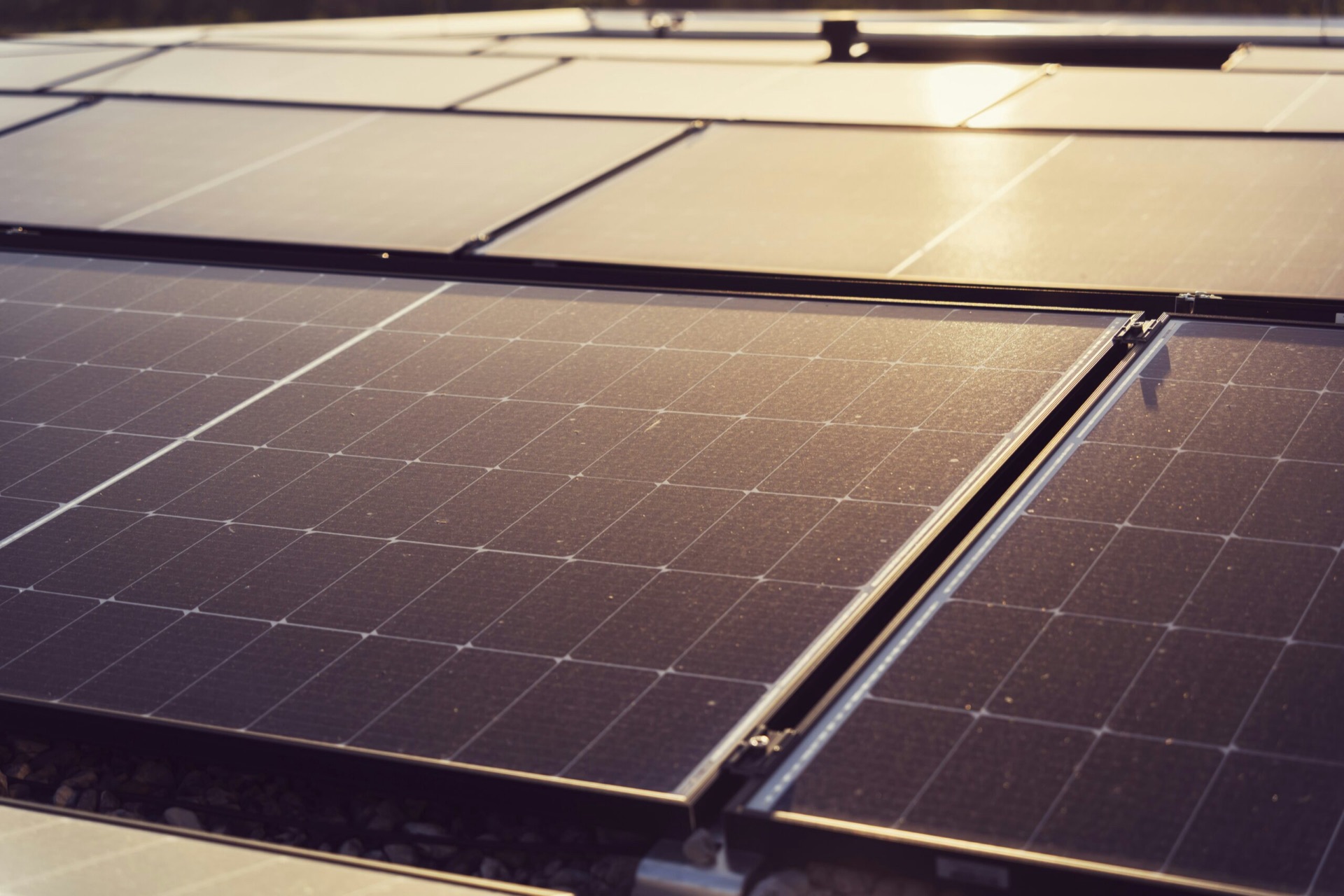 Photovoltaik-Module auf einem Dach